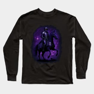 "Warrior of the Night: A Magical Warrior Embracing Splendor" Long Sleeve T-Shirt